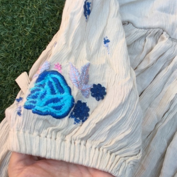 Nwot Free people embroidered maxi dress s small 4 - Picture 3 of 5